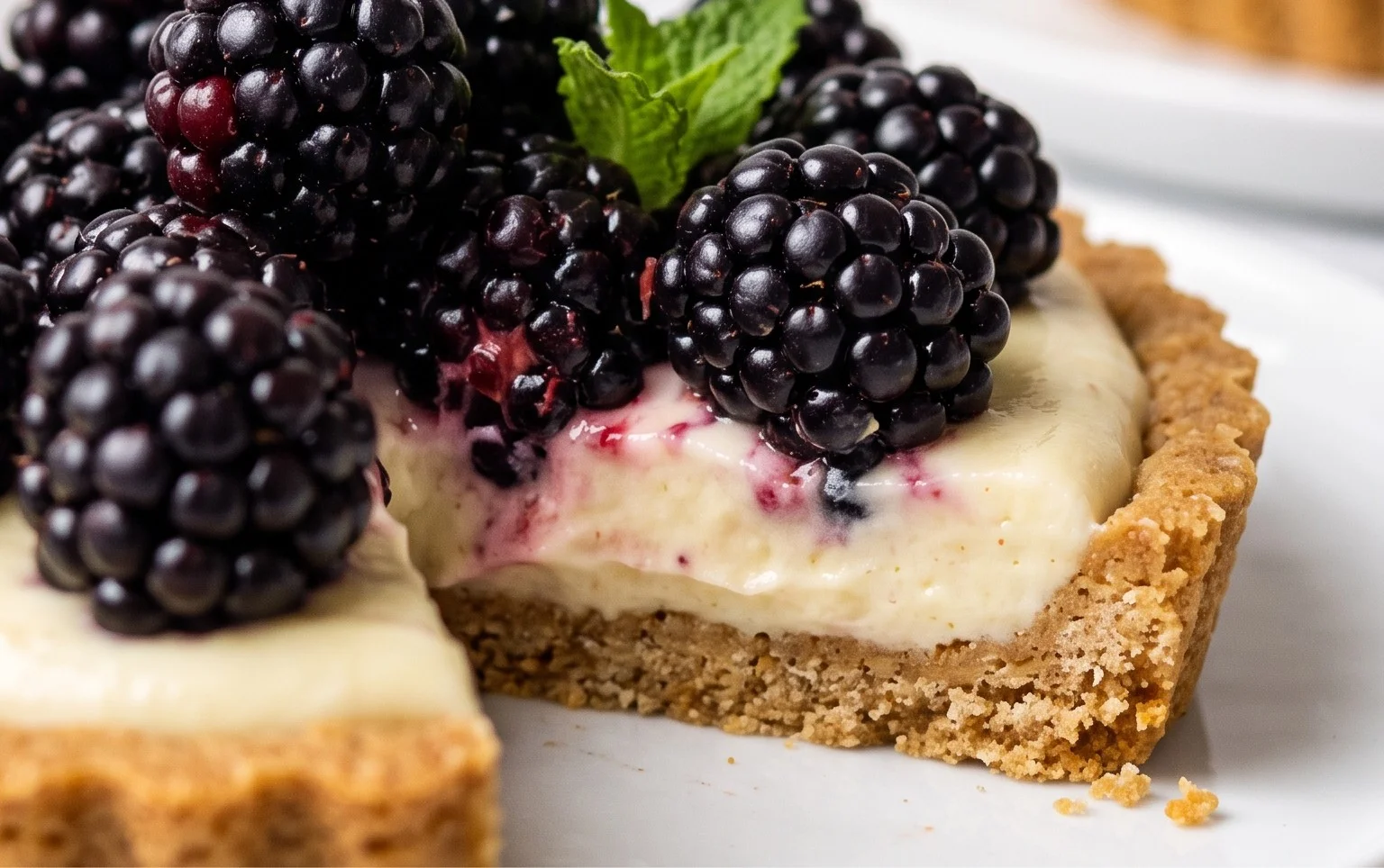 No-Bake Blackberry Tart